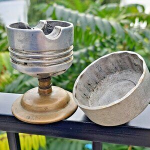 Piston Ashtray Automotive Gare Lid Rare Vintage Napa Motorcraft Fram Baldwin USA